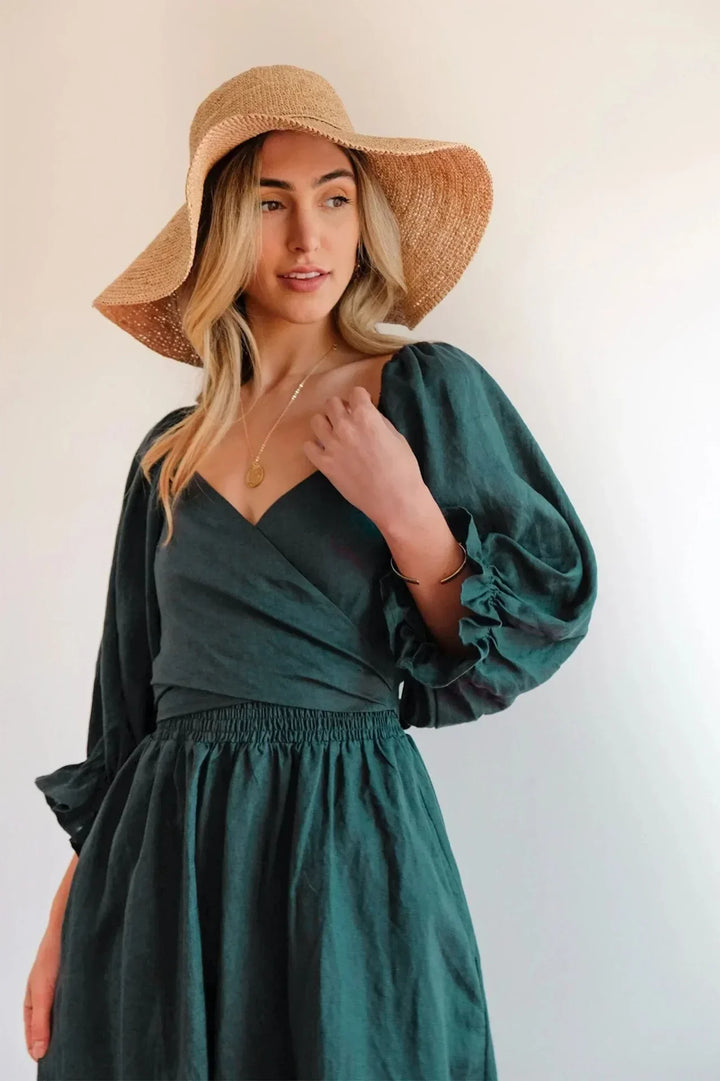Levoire | Robe Française Avec Manches Volantes