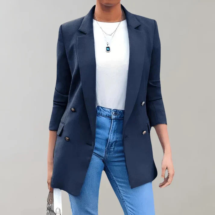 Levoire | Longue Veste Pour Femmes Marine bleu