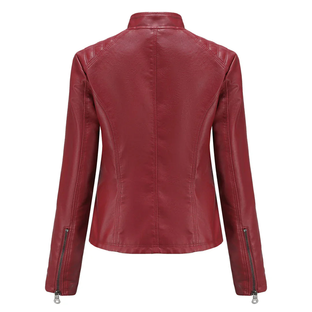 Levoire | Veste De Biker En Simili Cuir Pour Femmes