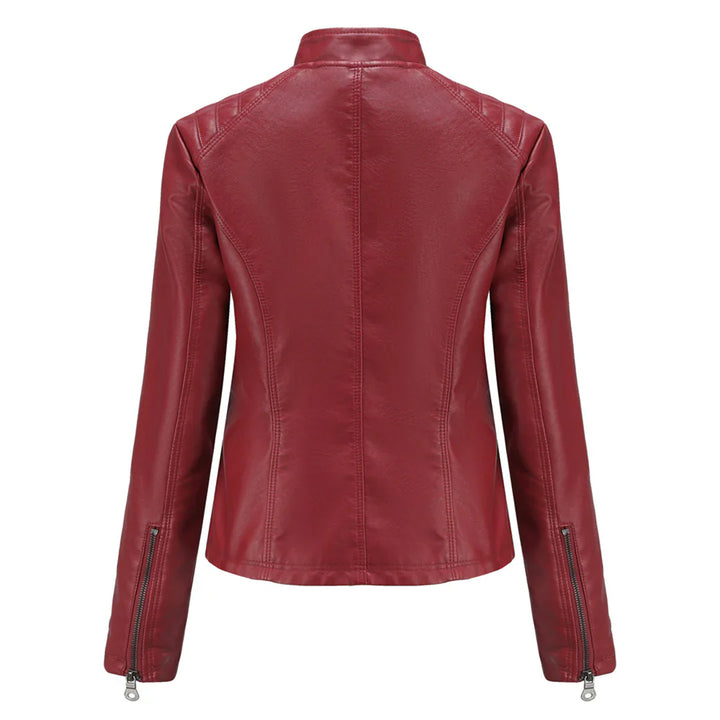Levoire | Veste De Biker En Simili Cuir Pour Femmes