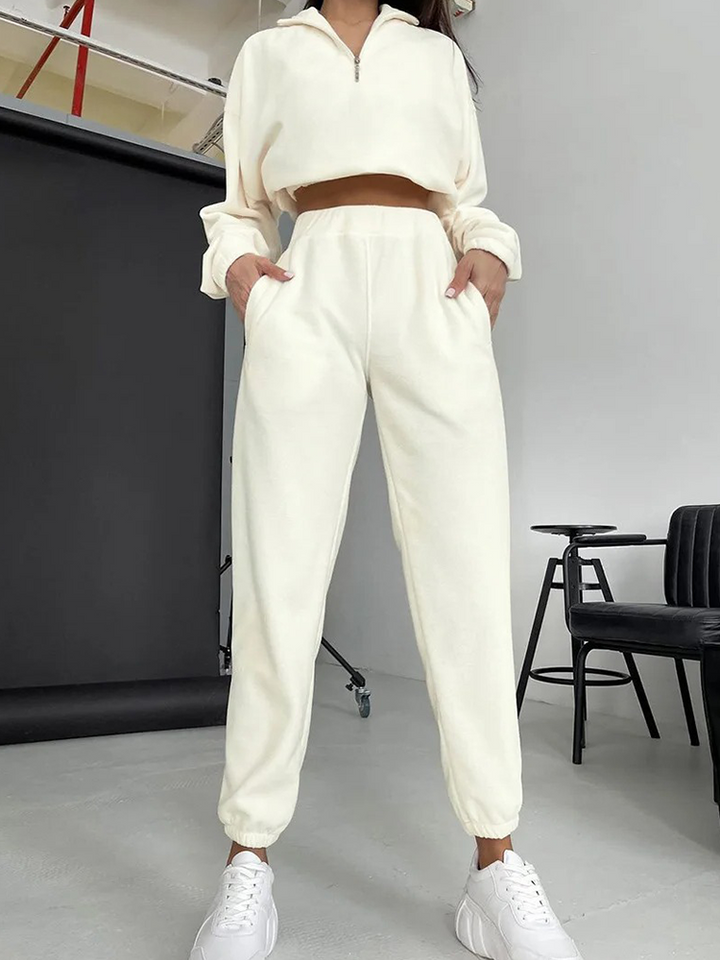 Levoire | Ensemble De Salon Douillet Avec Demi-Fermeture Éclair Pour Femmes