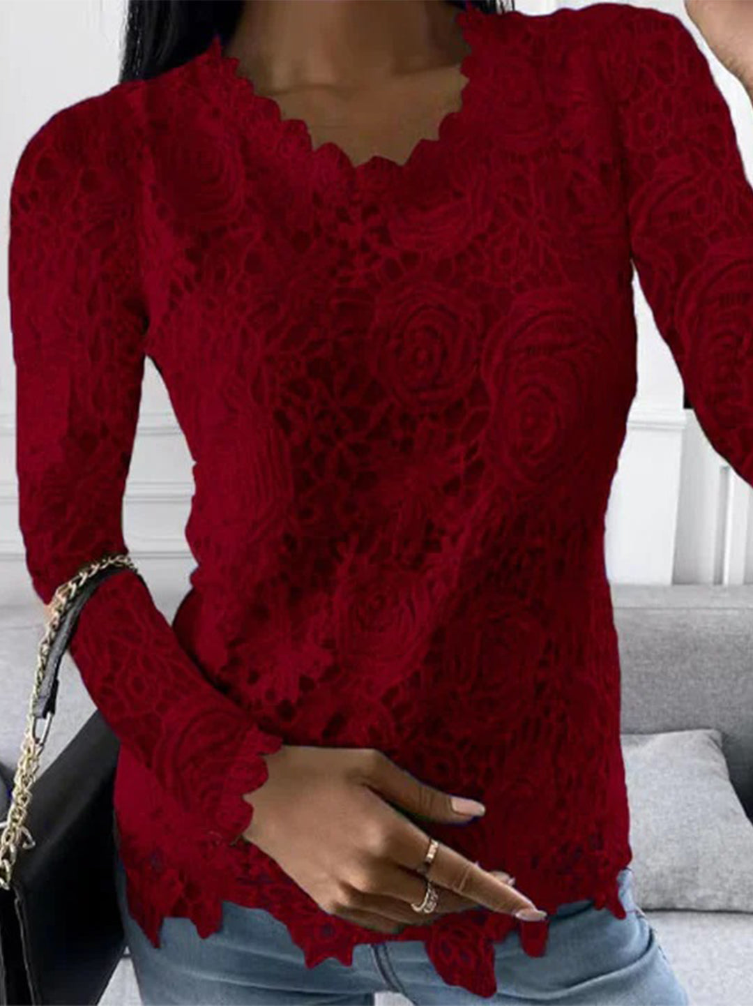 Levoire | Fedora Blouse - Élégante Et Unique Rot