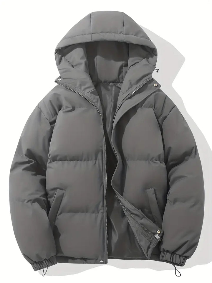 Levoire | Veste D'Hiver Doublée Avec Capuche Gris foncé