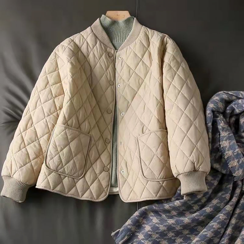 Levoire | Veste Pour Femmes B Exactement Avec Des Motifs De Diamants Beige