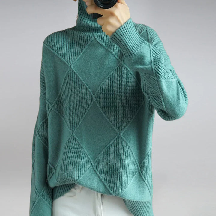 Levoire | Classique Pull En Laine Turquoise