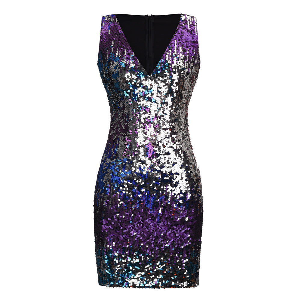 Levoire | Palaakku V-Décolleté Sans Manches Robes Mini Noir