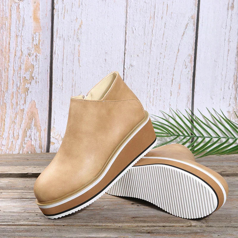 Levoire | Fermeture Éclair Plateforme Cales Bottes Pour Femmes