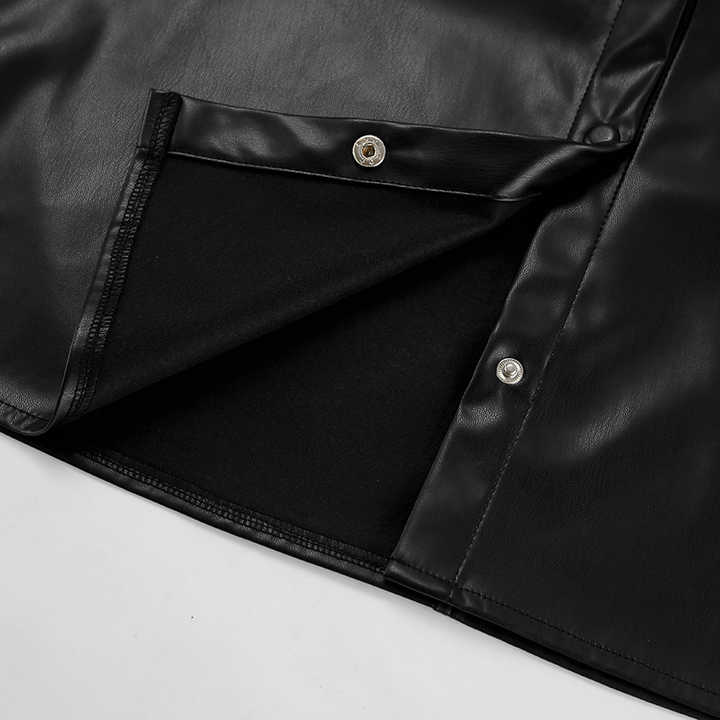 Levoire | Veste En Pu Noire Élégante Pour Femmes