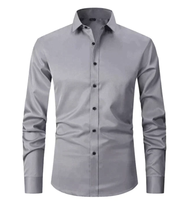 Levoire | Chemise Homme Confortable Avec Superstretch Gris