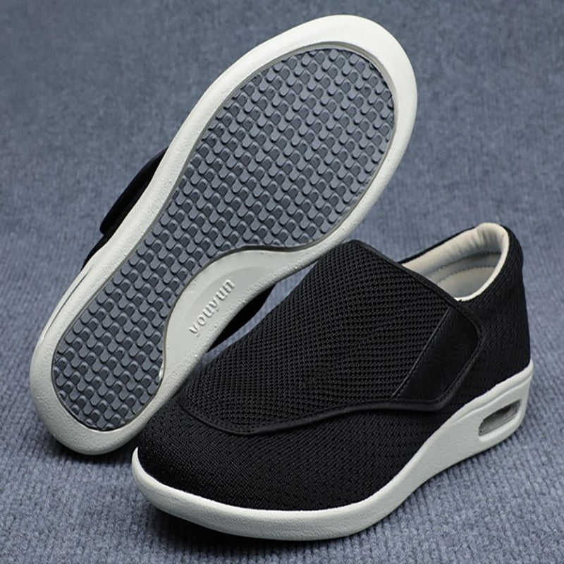Levoire | Chaussures orthopédiques larges pour diabétiques Noir
