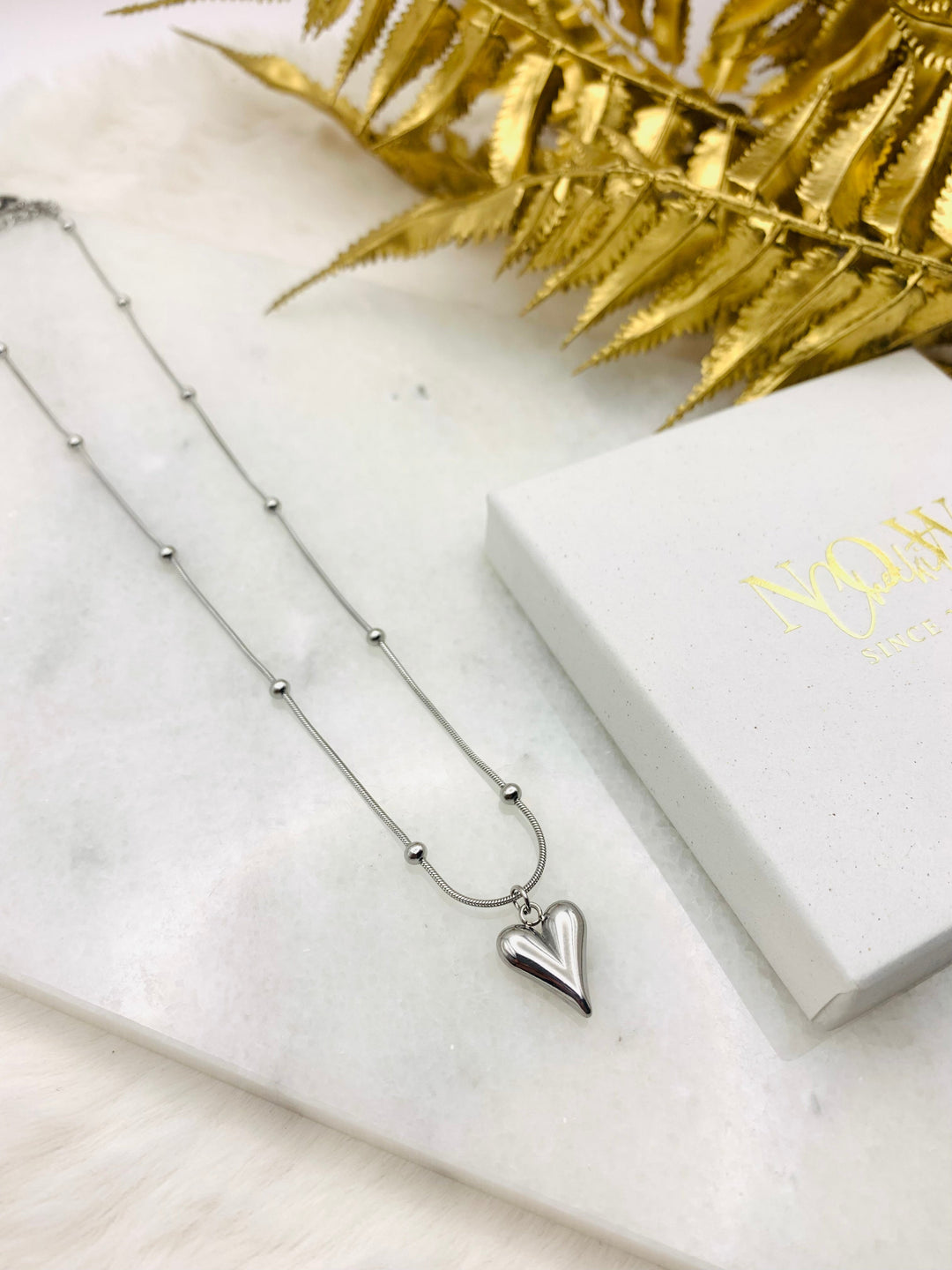Levoire | Collier Pendentif Cœur Élégant Argent