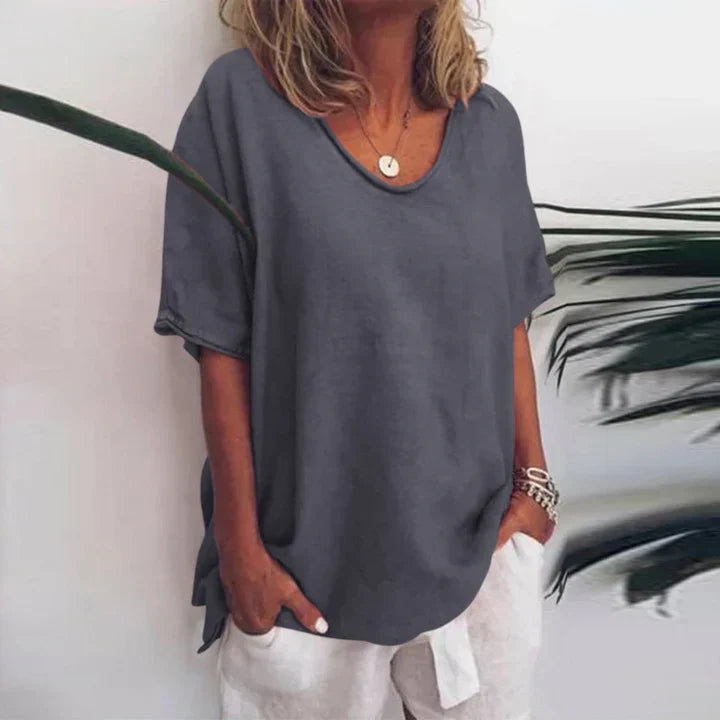 Levoire | Blouse Décontractée Et Confortable Pour Femmes Gris foncé