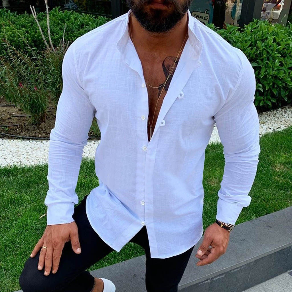 Levoire | Chemise Homme En Lin Unie blanc