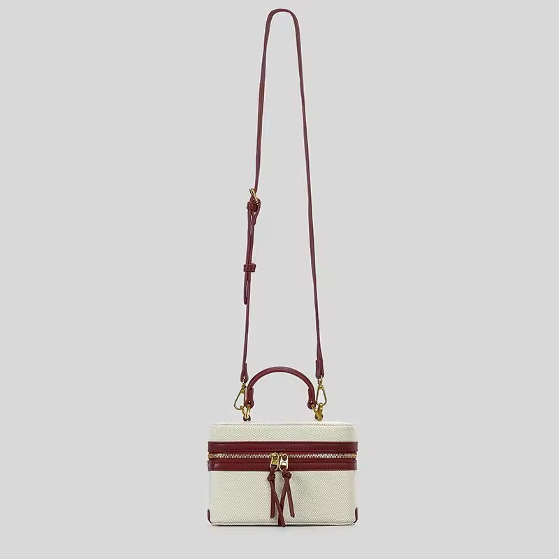 Levoire | Sac À Épaule Élégant En Toile Et Cuir