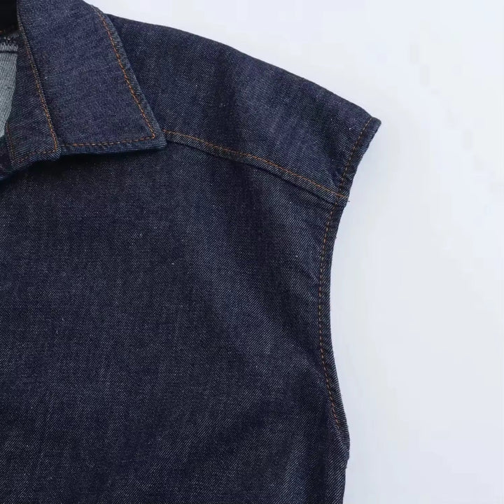 Levoire | Robe Chemise En Denim Avec Boutons
