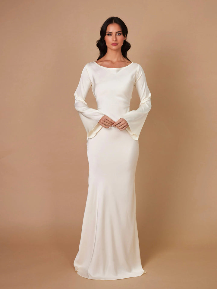 Levoire | Robe Maxi Fluide À Manches Longues Pour Femmes