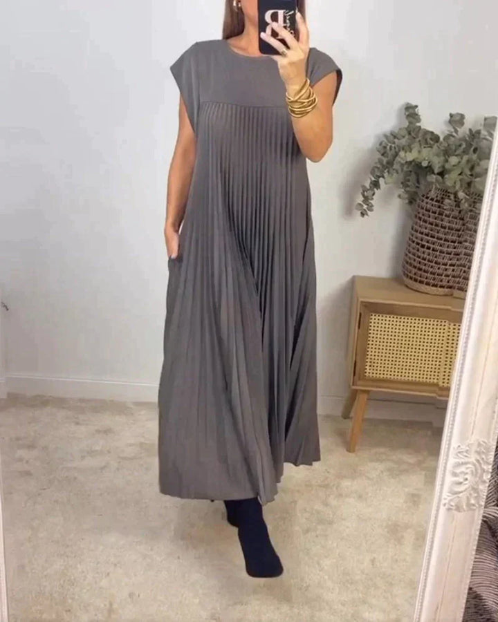 Levoire | Robe Plissée Élégante Longue