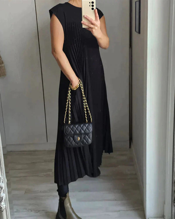 Levoire | Robe Plissée Élégante Longue