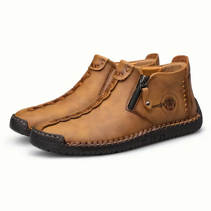 Levoire | Antidérapant Bottes Étanches avec Fermeture Éclair Braun
