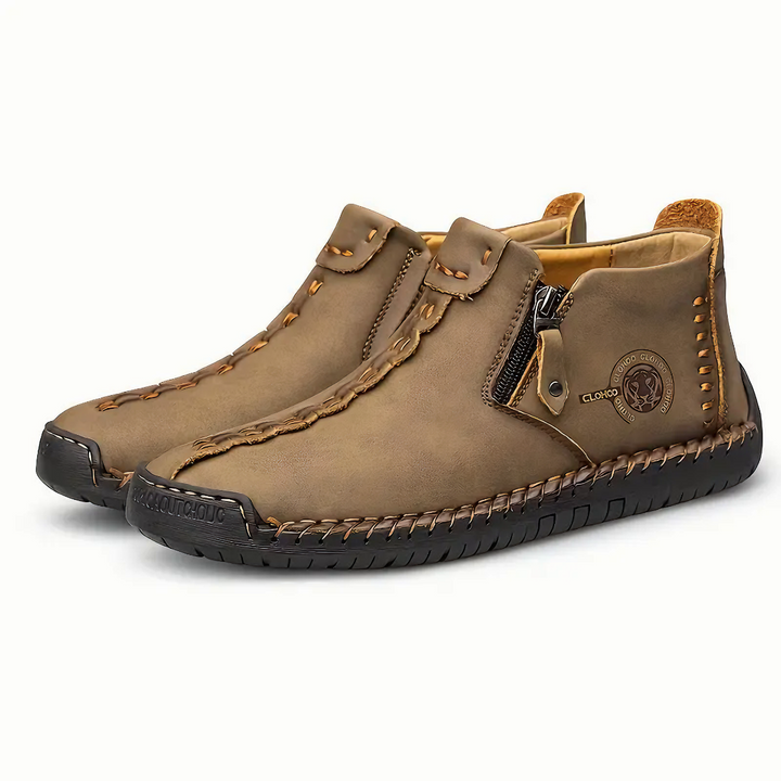 Levoire | Antidérapant Bottes Étanches avec Fermeture Éclair Châtain clair