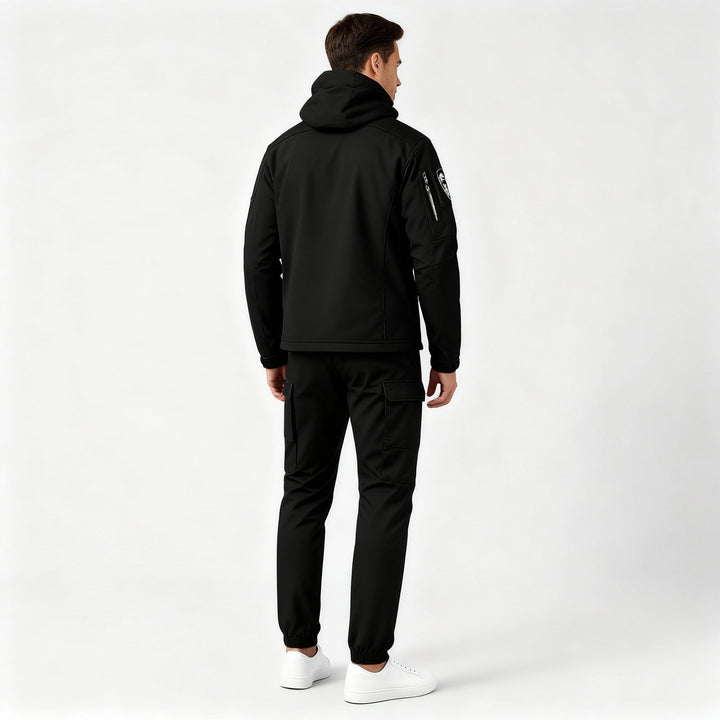 Avriane Ensemble Outdoor pour hommes avec veste à capuche et pantalon cargo