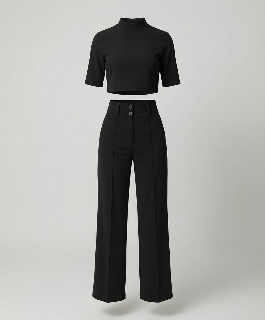 Avriane | Élégance Ensemble de Pantalons Cintrés d'Automne pour Looks Stylés