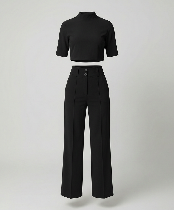 Avriane | Élégance Ensemble de Pantalons Cintrés d'Automne pour Looks Stylés