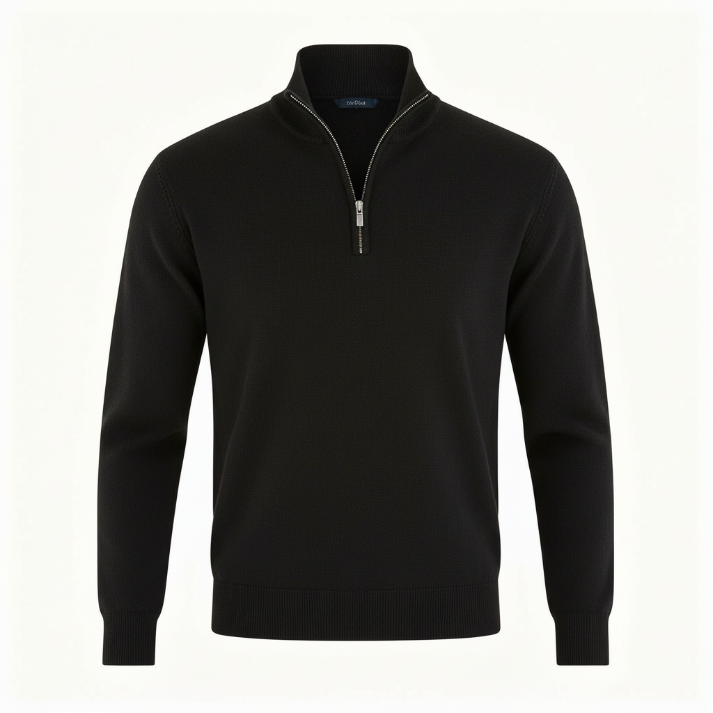 Pull confortable en merino élégant femme fermeture éclair tricots modernes | Avriane