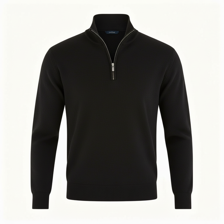 Pull confortable en merino élégant femme fermeture éclair tricots modernes | Avriane