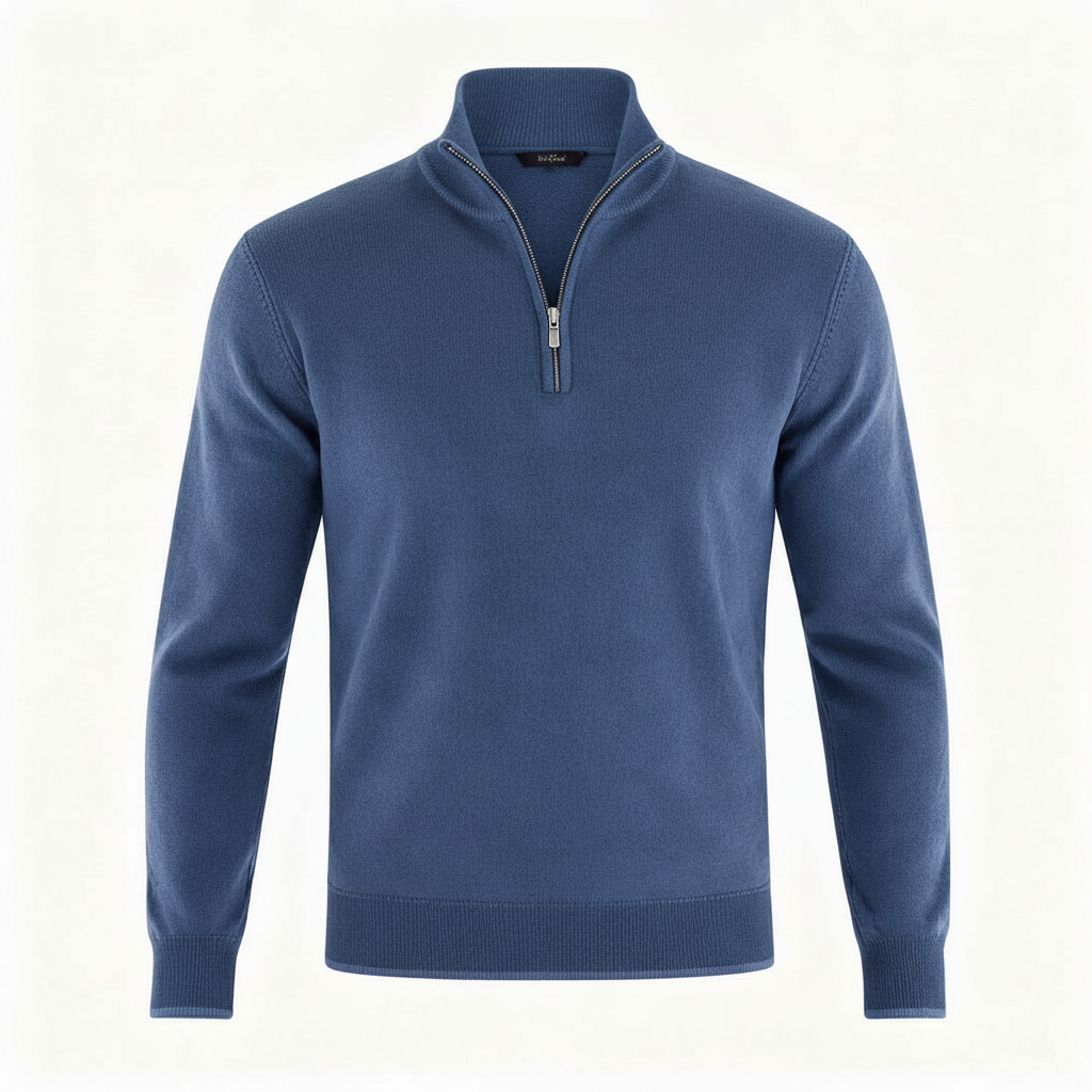 Pull confortable en merino élégant femme fermeture éclair tricots modernes | Avriane