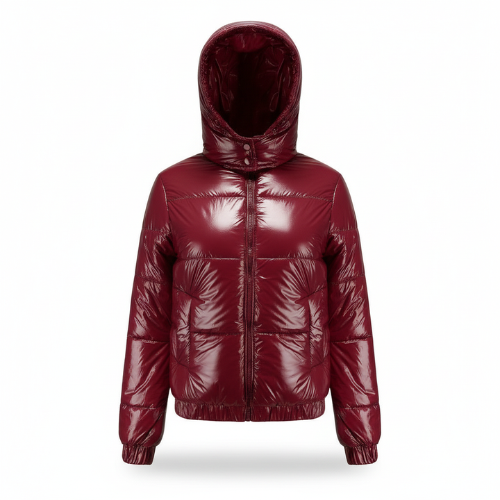 Veste d'hiver pour femmes en thermo confort déperlant brillant | Avriane
