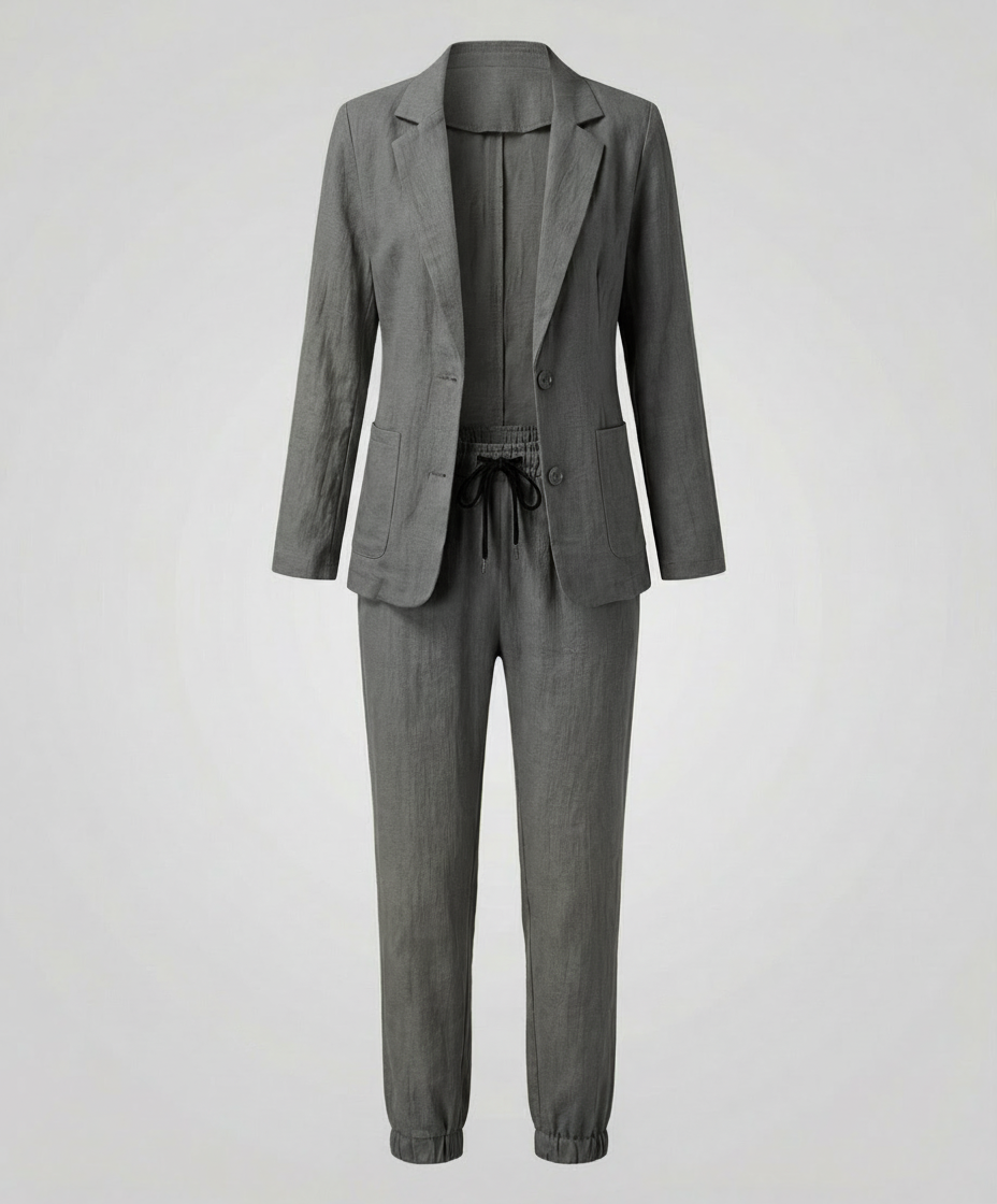 Ensemble Jogger Blazer Élégant Femme | Heidi-Mode