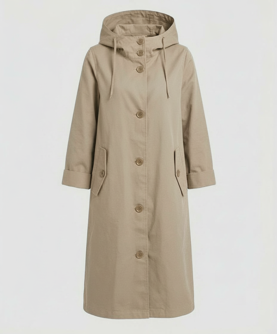 Manteau imperméable confortable pour dames avec capuche | Heidi-Mode