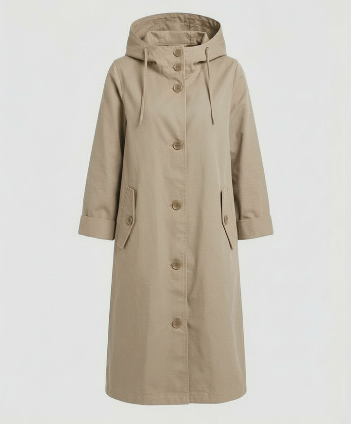 Manteau imperméable confortable pour dames avec capuche | Heidi-Mode