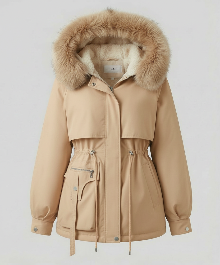 Veste d'hiver en fourrure chaude pour femmes | Avriane