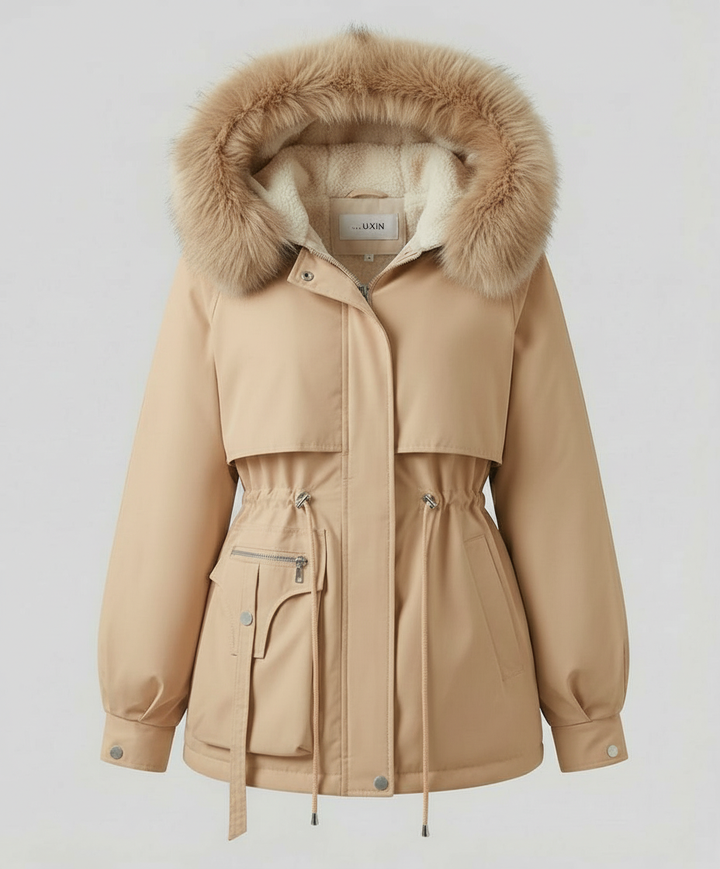 Veste d'hiver en fourrure chaude pour femmes | Avriane