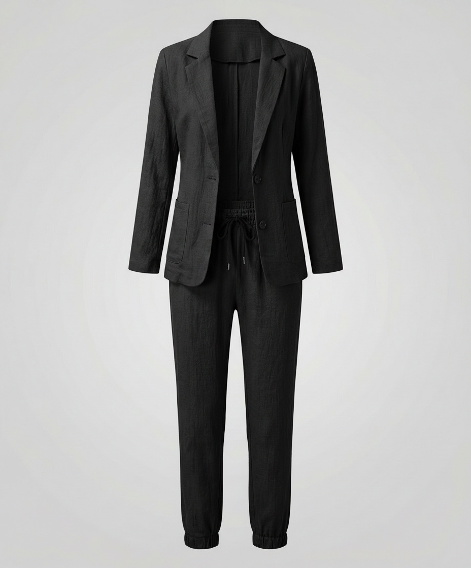 Ensemble Jogger Blazer Élégant Femme | Heidi-Mode