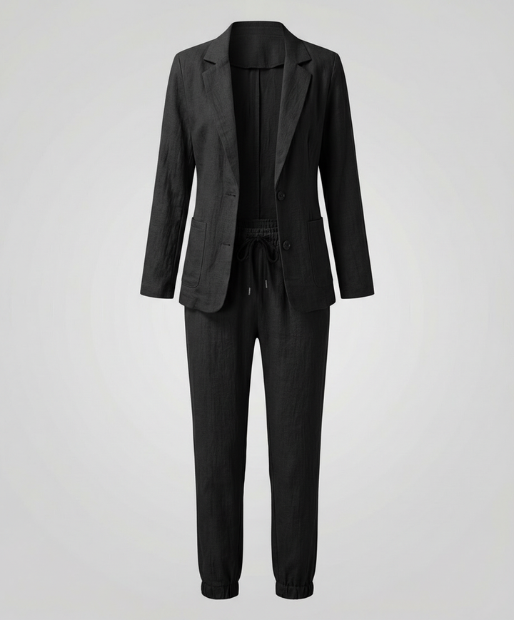 Ensemble Jogger Blazer Élégant Femme | Heidi-Mode