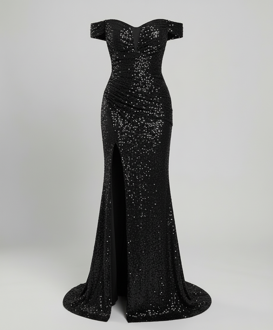 Robe de soirée élégante décolletée épaules nues dames | Avriane