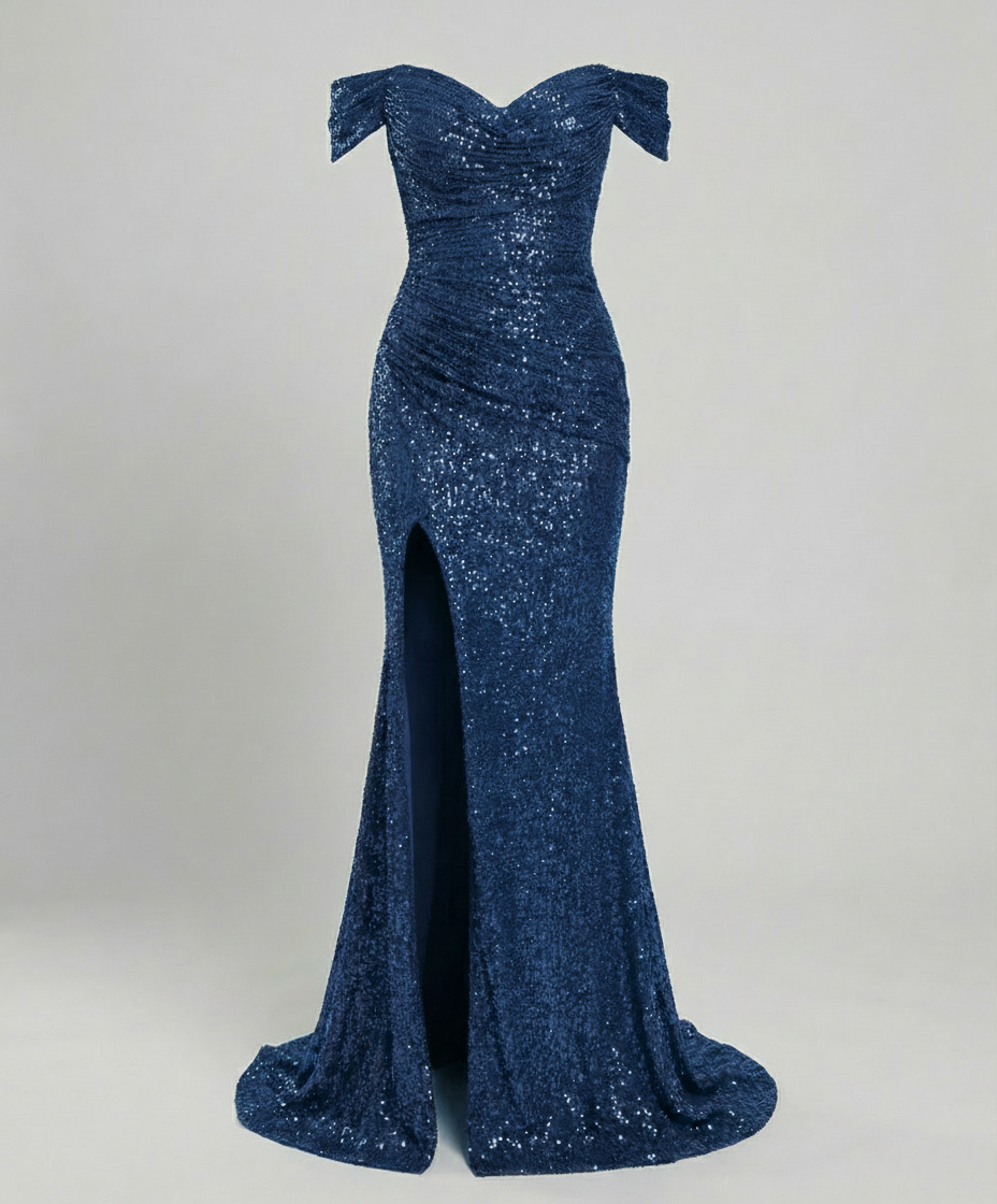 Robe de soirée élégante décolletée épaules nues dames | Avriane