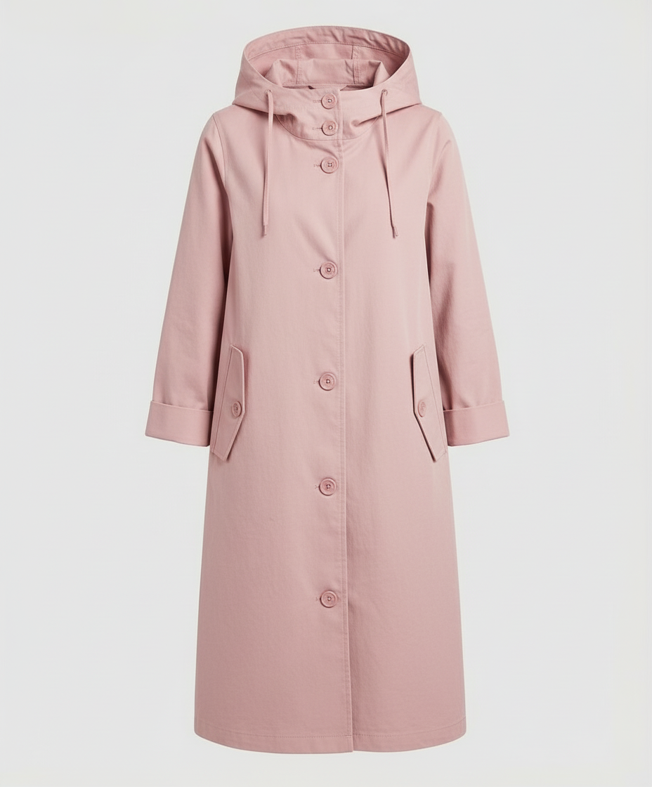 Manteau imperméable confortable pour dames avec capuche | Heidi-Mode