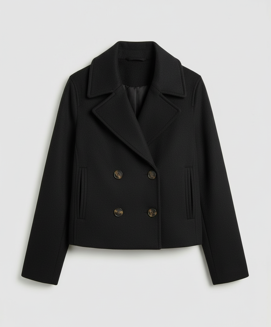 Veste femme à double boutonnage courte | Avriane