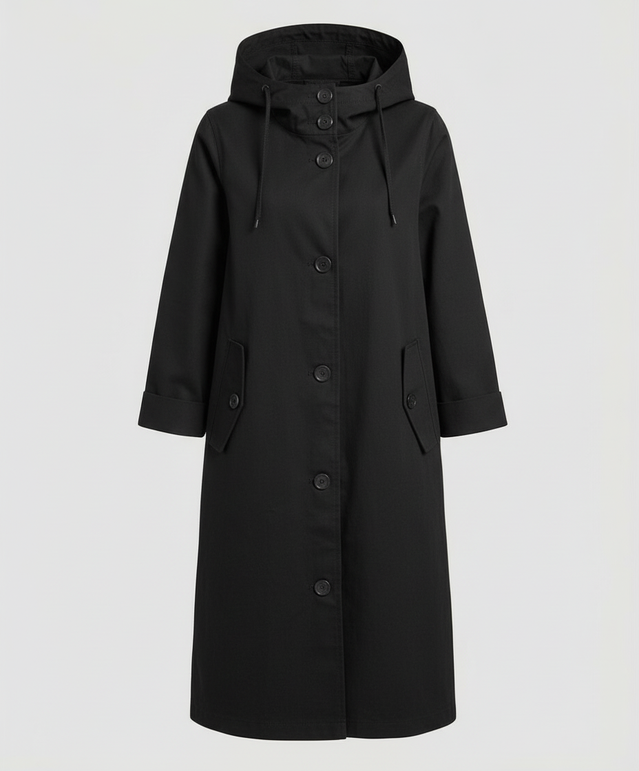 Manteau imperméable confortable pour dames avec capuche | Heidi-Mode