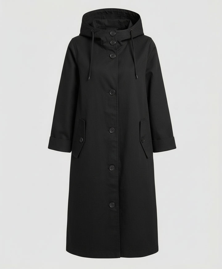 Manteau imperméable confortable pour dames avec capuche | Heidi-Mode