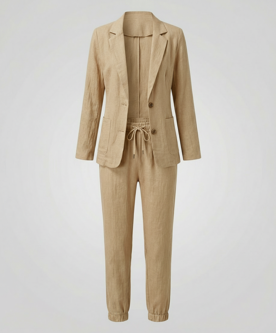 Ensemble Jogger Blazer Élégant Femme | Heidi-Mode