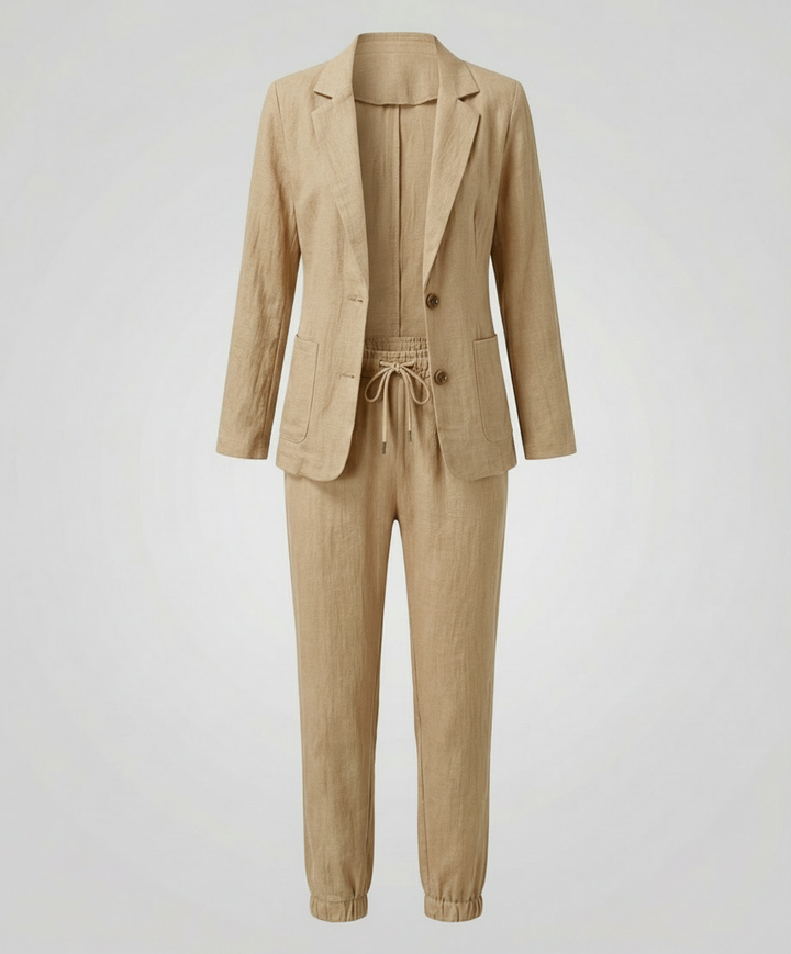 Ensemble Jogger Blazer Élégant Femme | Heidi-Mode
