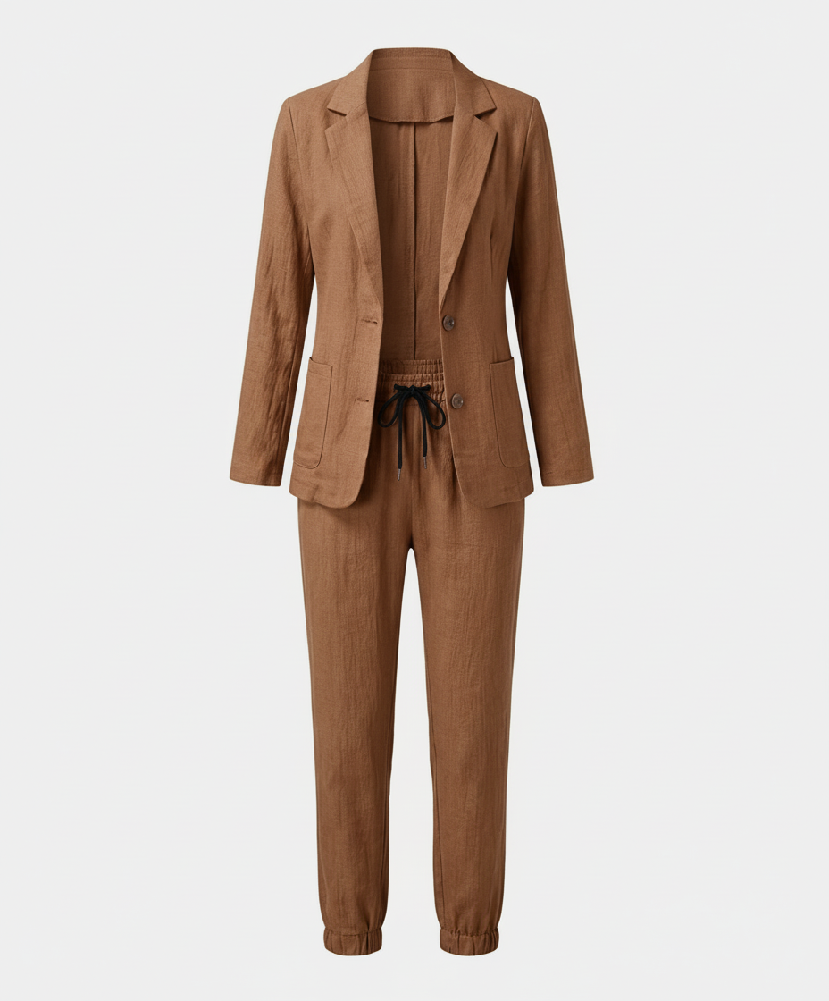 Ensemble Jogger Blazer Élégant Femme | Heidi-Mode