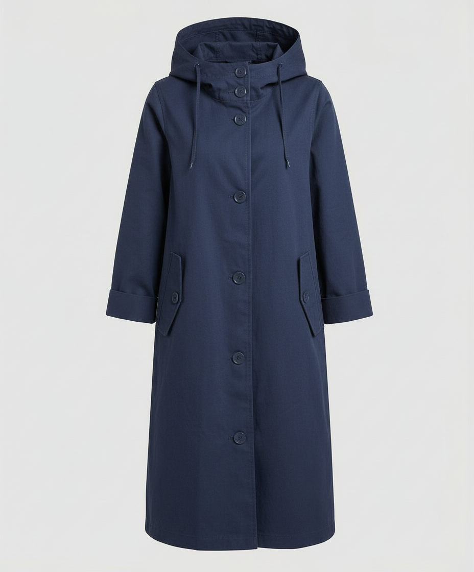 Manteau imperméable confortable pour dames avec capuche | Heidi-Mode