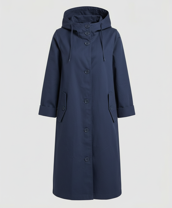 Manteau imperméable confortable pour dames avec capuche | Heidi-Mode