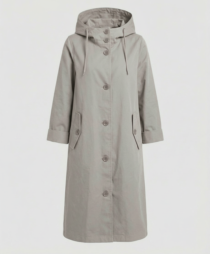 Manteau imperméable confortable pour dames avec capuche | Heidi-Mode